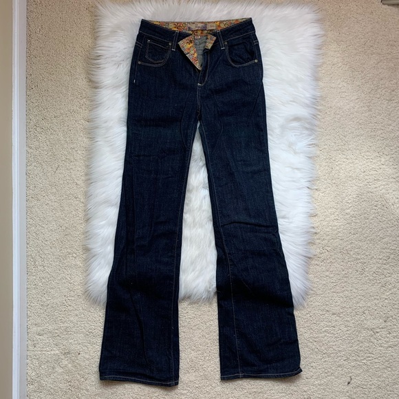 PAIGE roxley jeans dark wash size 25 bootcut flare - Picture 15 of 16